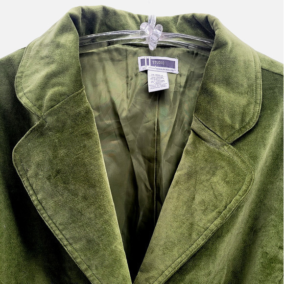 Vintage J L Studio Jessica London Velour 4 Button Single Breasted Blazer Jacket - Picture 5 of 10